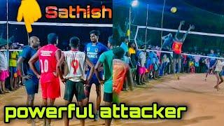 Sathish | bsnl retired players | still powerful attacker | Pondicherry volleyball