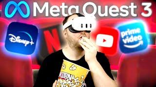 Das KINO der ZUKUNFT? Netflix, Disney+, Prime Video & mehr auf der Meta Quest 3!