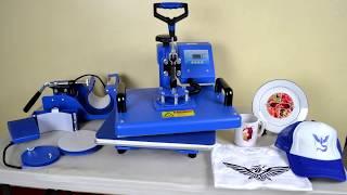 Sapphire 6-in-1 Heat Press Machine Tutorial - How to use Sapphire 6-in-1 Heat Press Machine