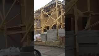 I WOODEN feel safe going up this  #fail #construction #scaffolding #constructionlife #fyp