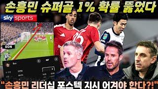 [영국방송] "포스텍 무모한 축구, 손흥민이 막아야 한다?!' EPL 레전드 해설 토트넘 맨유전 분석 '다이렉트 코너킥 미쳤던 이유'