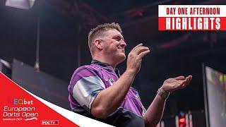 SHOWBOATING IN STYLE! | Day One Afternoon Highlights | 2024 European Darts Open