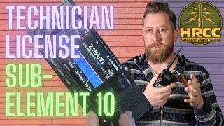 Ham Radio Technician License Prep: Sub-Element 10 (2022-2026)