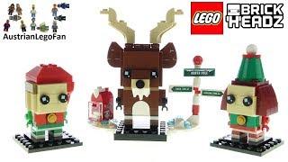 LEGO Brickheadz 40353 Reindeer, Elf and Elfie - Lego Speed Build Review