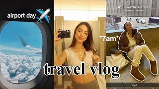 TRAVEL DAY VLOG ️ airport routine, missing my flight, etc...