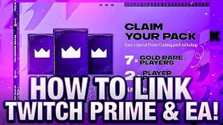 HOW TO LINK YOUR EA ACCOUNT TO TWITCH PRIME IN FIFA 22! HOW TO GET PRIME GAMING PACK! GET FREE PACKS