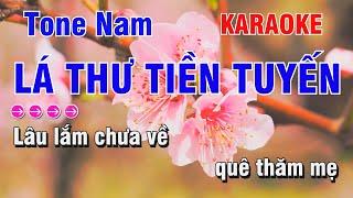 Karaoke - Lá Thư Tiền Tuyến - Tone Nam Nhạc Sống