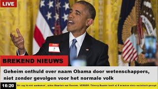 BREKEND NIEUWS: Geheim Achternaam Obama Ontrafeld