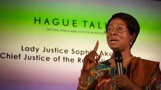 "Working on Justice in Ghana" Sophia Akuffo | HagueTalks