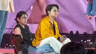 220409 BTS Jungkook sitting on Taehyung | PTD in Las Vegas D2