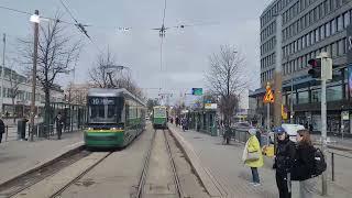 Helsingin raitiolinja 1 Eira-Käpylä. Helsinki tramline 1.@hslhrt  @HKLHST