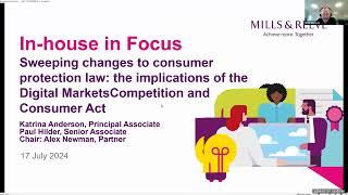 In house in Focus: the implications of the Digital Markets Competition and Consumer Act