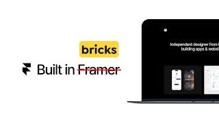 Bricks rebuild: minimal Framer portfolio site