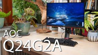 AOC Q24G2A im Test - Alles, was ein Gamer braucht - Günstiger 24" Monitor mit 1440p und 165 Hz