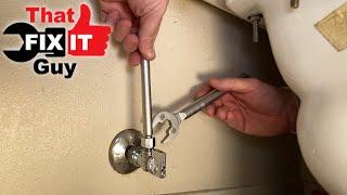 How to Replace a Old Toilet Shut Off Valve...RIGHT TOOLS FOR THE JOB!!