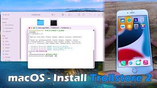 macOS - Install Trollstore 2 iPhone 6S~X iOS 14.0 ~ 17.0 | Not Support iOS 16.7, 16.7.1, 16.7.2