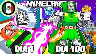 ¡Sobreviví 100 DÍAS como DOCTOR DOOM en Minecraft HARDCORE!