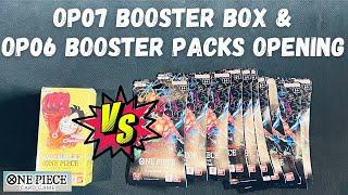 Unboxing One Piece OP07 Booster Box & OP06 Booster Packs! #onepiece