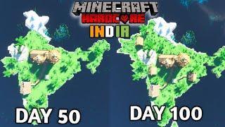 I Survived 100 days in INDIA Island in Hardcore Minecraft (Part 2)