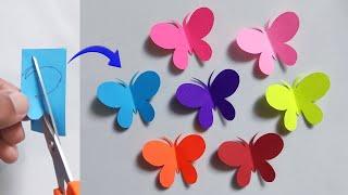 How To Make Paper Butterfly | Easy Butterfly Making With Paper | DIY Butterfly Craft