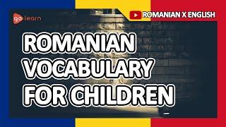 Learn Romanian |Part 1: Romanian Vocabulary For Children | Golearn