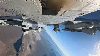 A-10 employs its inventory of weapons over Nevada range