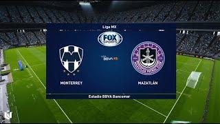 Monterrey vs Mazatlan ● Liga Mx 2024 ● Gameplay Pes 2021