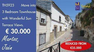 Just 30K, Move into 3 Bedroom +Terrace Views Town Property for sale in Spain inland Andalucia TH5923