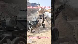 Small Mobile hammer crusher mill,limestone granite stone grinder,silica sand grinding making machine