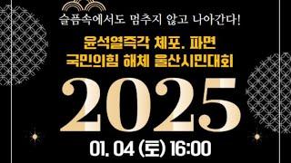 2025년 1월 4일  윤석열 즉각 체포 파면.국민의힘 해체 #평산마을평화지킴이   #이재명대표 #억강부약  #숭일밀정타도