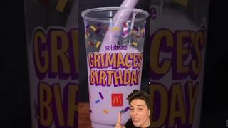 Grimace shake deniyorum! Grimace’a birthday #shorts #tiktokviral #meyzileyoutubeshorts