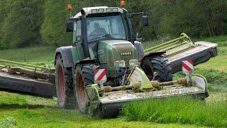 Fendt Favorit 916 Vario mit Claas Disco 3200 FC & Claas Disco 9200 c (Sound)