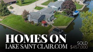 SOLD! Home On Lake Saint Clair For Sale | Waterfront Homes