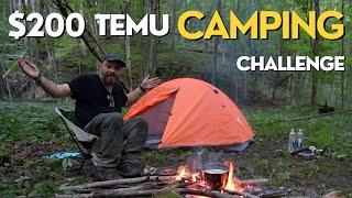 Overnight Backpacking | $200 TEMU Camping Challenge