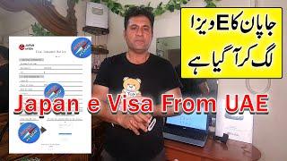 Japan E Visa for Pakistani Passport from Dubai - uae japan ka e visa lag kar a gaya hai