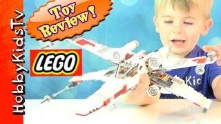 Lego Star Wars X-WING 9493 Box Open Build! HobbyKidsTV