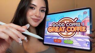 ASMR Lets Play Coffee Maker on My iPad ~ Relaxing Tapping & Whispering