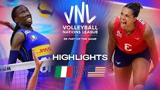  ITA vs.  USA - Quarter Finals | Highlights | Women's VNL 2024
