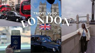 TRAVEL VLOG ️| long travel day, 1st time in London, exploring city via hop on hop off bus