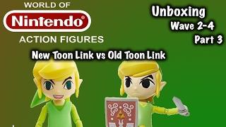 New Toon Link vs Old Toon Link - World of Nintendo 2-4 Unboxing part 3