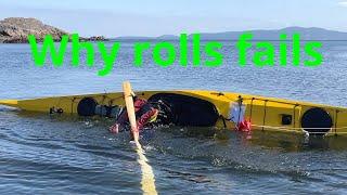 How to roll sea kayak in waves-what to avoid