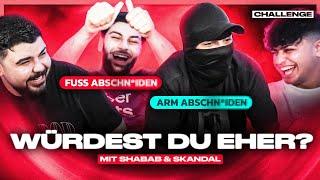 WAS WÜRDEST DU EHER?!  (Challange mit Skandal & Shabab) | Icon 5