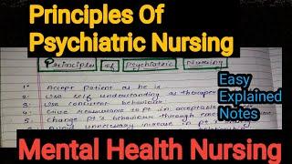 Notes Of Principles Of Psychiatric Nursing in Hindi (Mental Health Nursing)