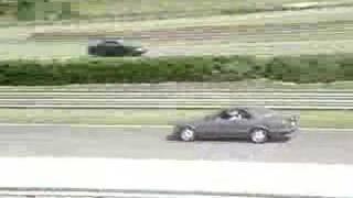 Passing a Porsche with a 560SEC @ Barber HPDE