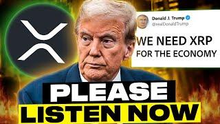 TRUMP: We need XRP for Our Economy Right Now! (HUGE ANNOUNCEMENT)