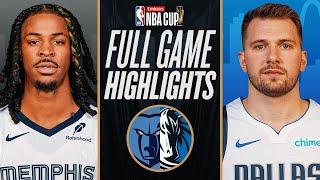 GRIZZLIES at MAVERICKS | EMIRATES NBA CUP  | FULL GAME HIGHLIGHTS | December 3, 2024