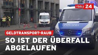 Täter geflüchtet: Bewaffneter Überfall auf Geldtransporter in Berlin