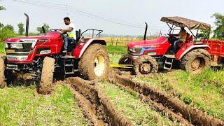 Mahindra Arjun Novo 605 Di Ms 4wd | Stuck In Mud | Help by Arjun Novo 655 Di