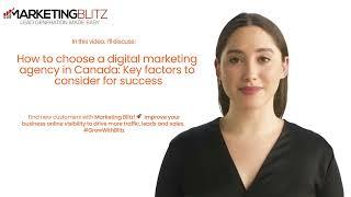 Selecting the Best Digital Marketing Agency in Canada: Key Factors for Success