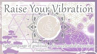 Raise Your Vibration - Light Language of Gratitude for Accelerated Ascension